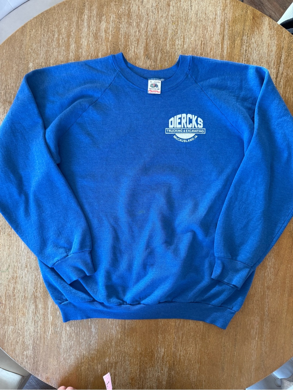 Vintage corporate workwear Diercks Trucking & Excavating Fruit of the loom XL